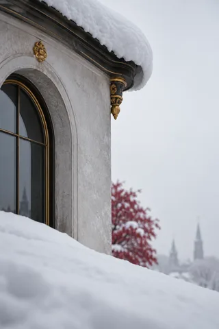 雪檐下的暖窗