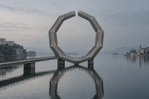 把路折起来的桥