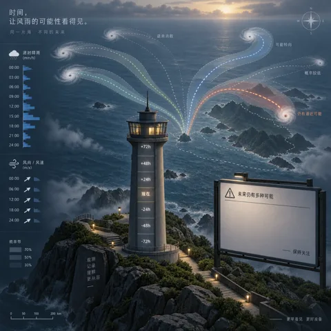 风暴尚未决定的路径