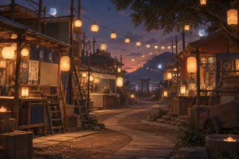 灵魂摊位之间留出的路