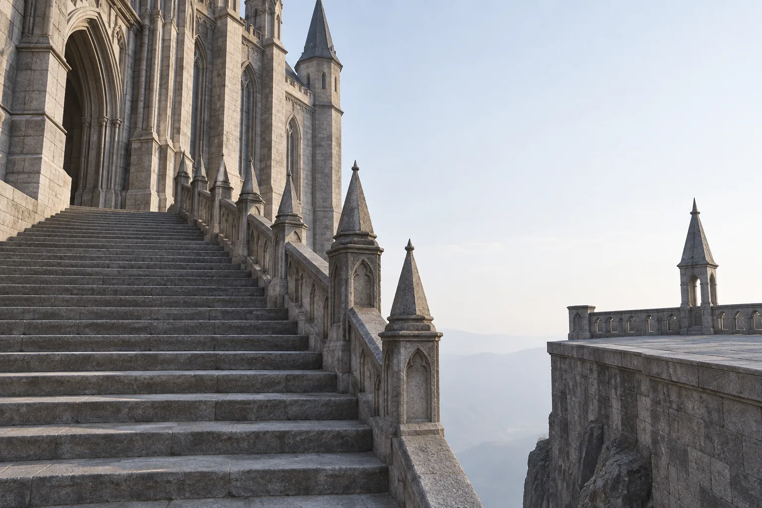 城堡台阶与侧台错位